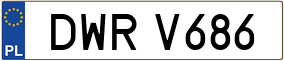 Truck License Plate